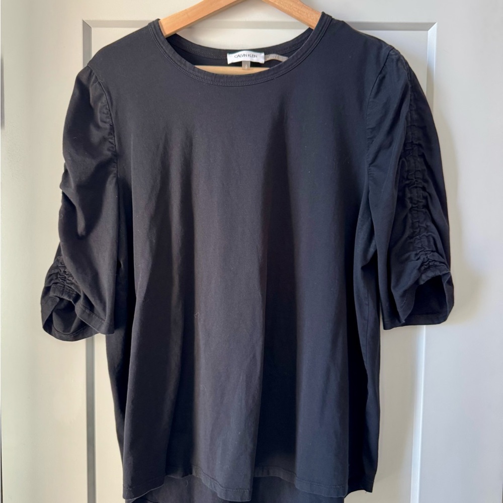 Calvin Klein Black Short Sleeve Top